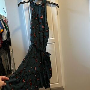 Women’s halter cheetah print dress